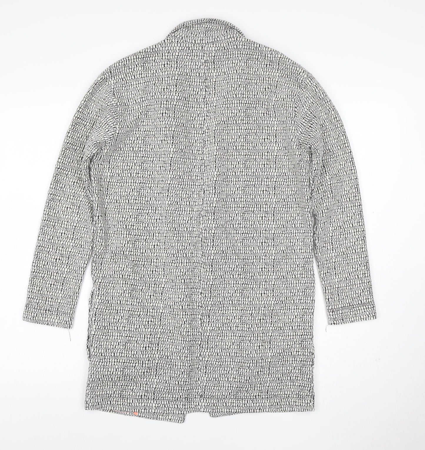Mara Selvidge Women’s Grey Longline Woven Blazer Jacket Size 8