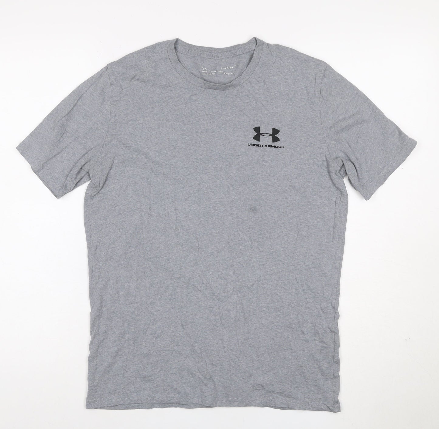 Under Armour Men's Grey HeatGear Loose Fit Crew Neck T-Shirt Size S