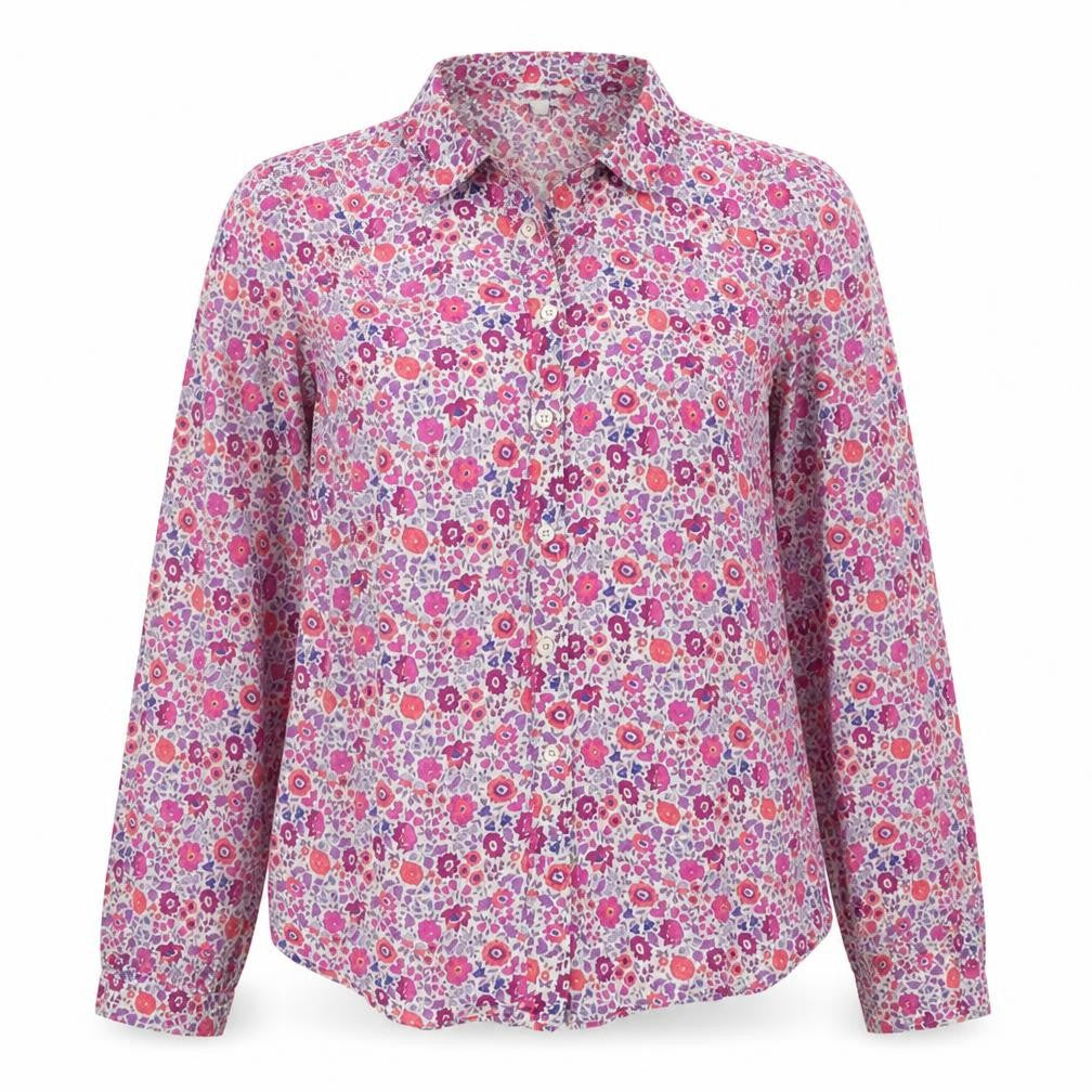 J.Crew Women’s Multicoloured Floral Cotton Button-Up Shirt Size 2XS