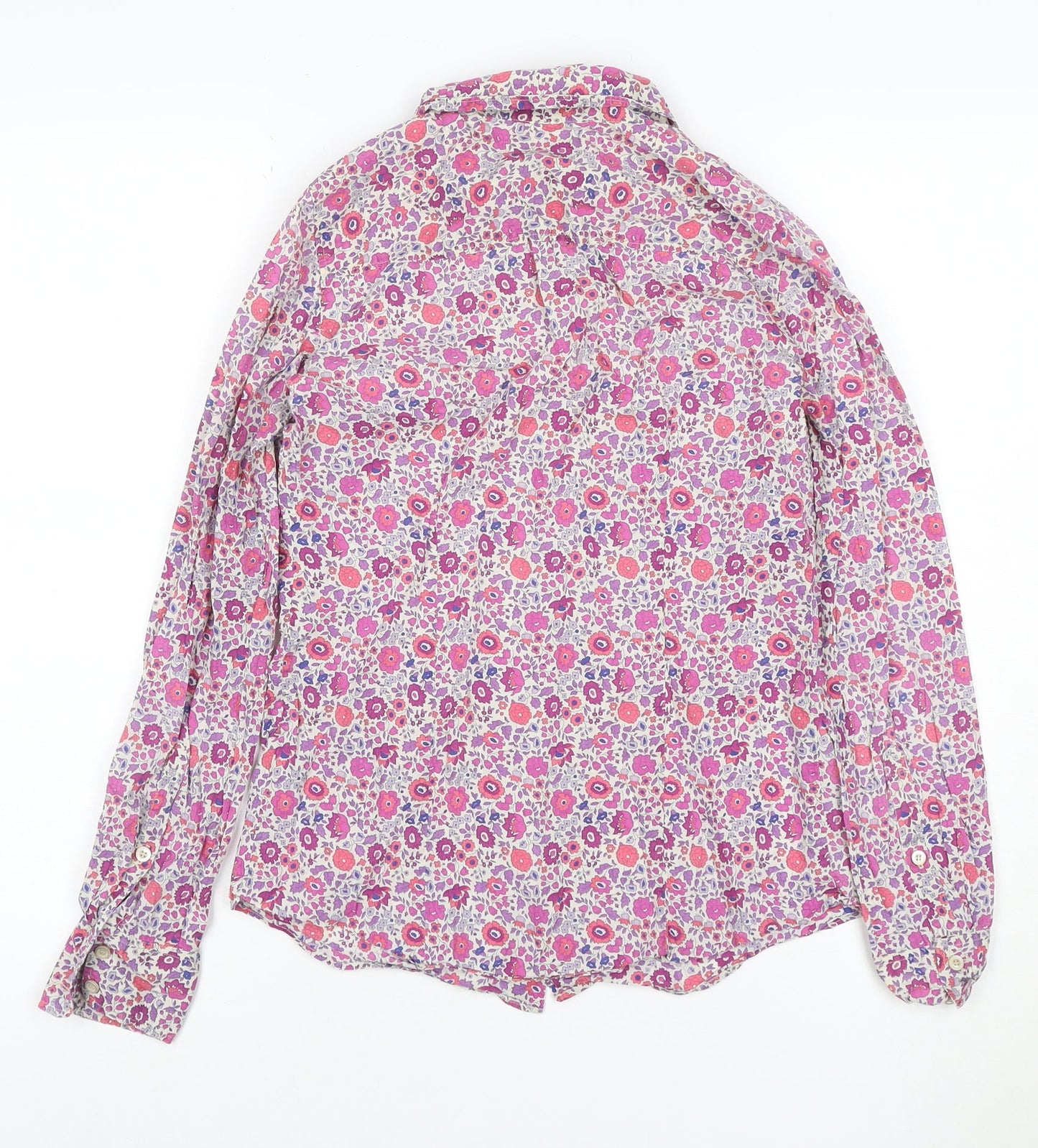 J.Crew Women’s Multicoloured Floral Cotton Button-Up Shirt Size 2XS
