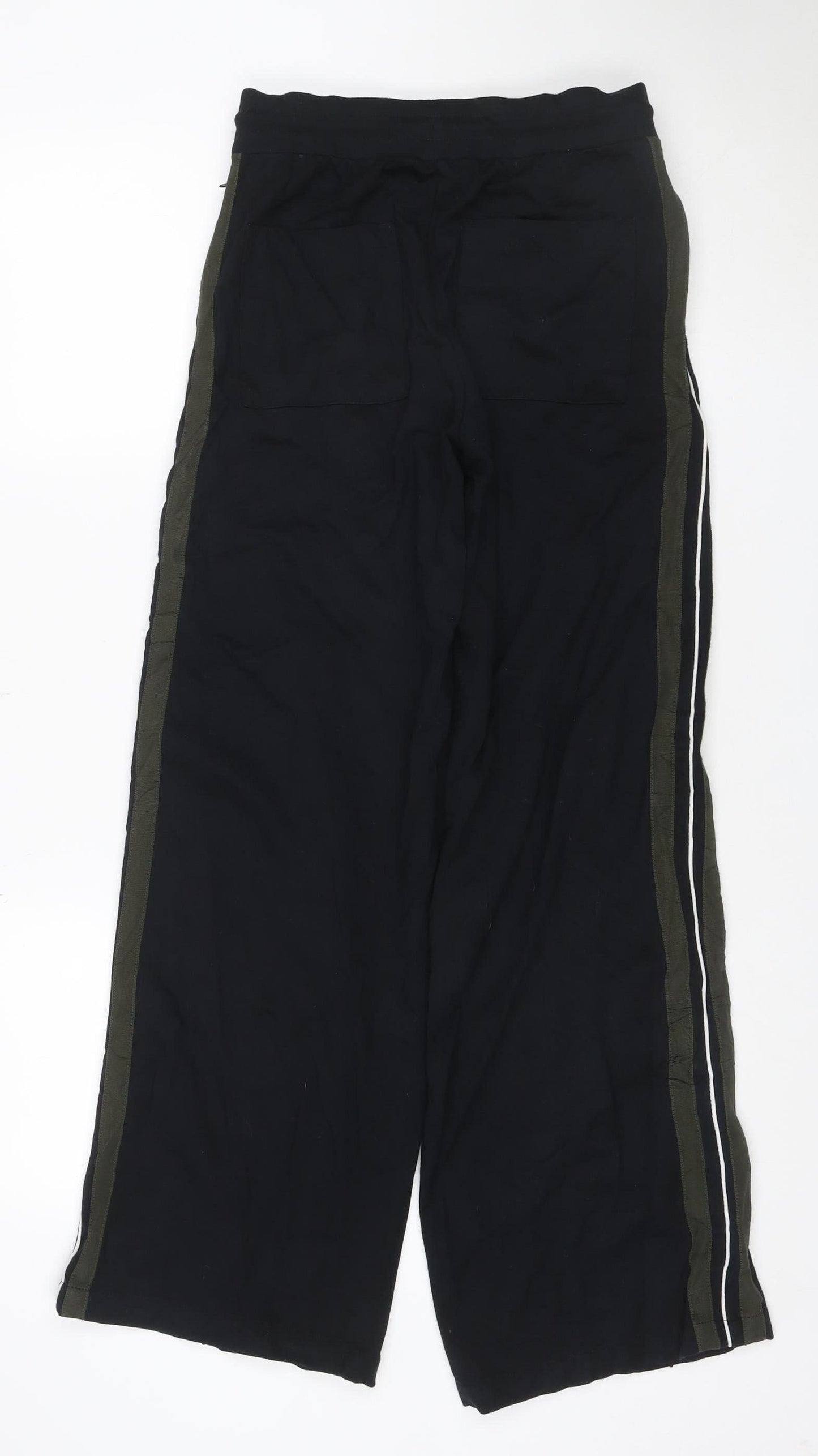 Marks and Spencer Women’s Black Jogger Trousers Size 8 Wide-Leg