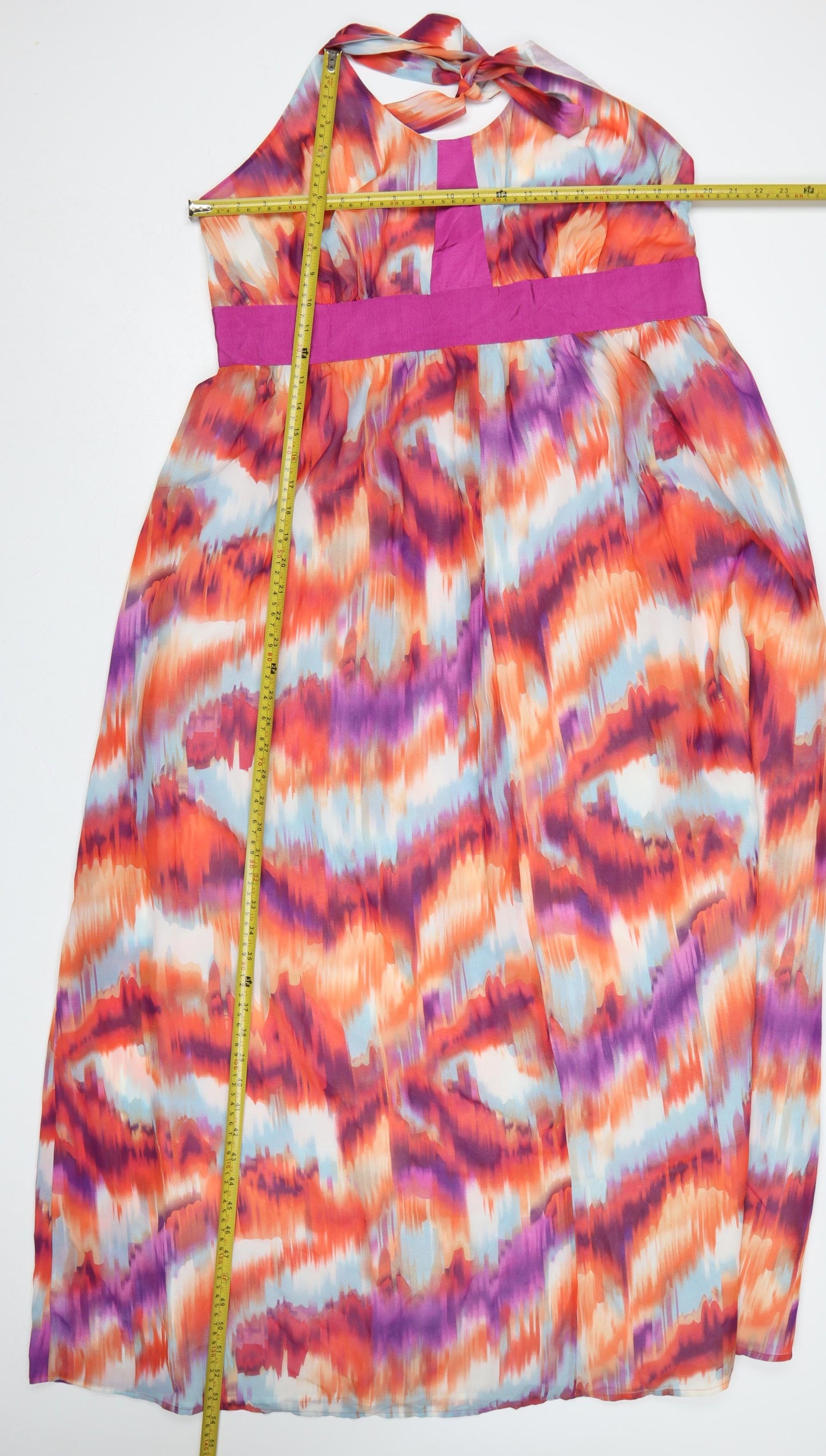 Et Vous Women’s Multicoloured Size 20 Halter Midi Dress