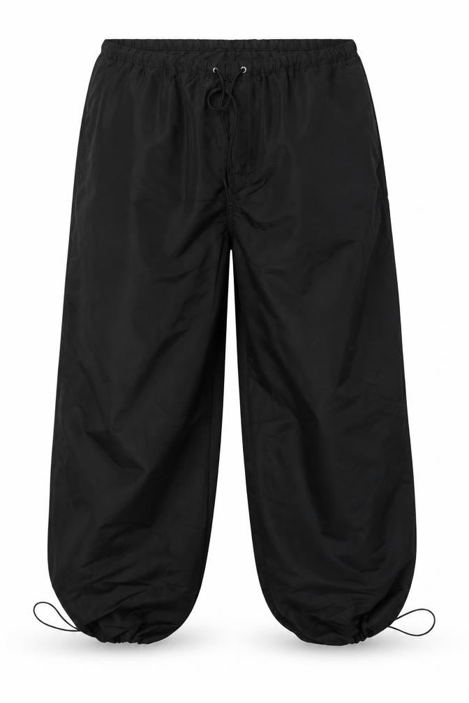 Topshop Women Black M Jogger Trousers with Elastic Waist and Drawstring