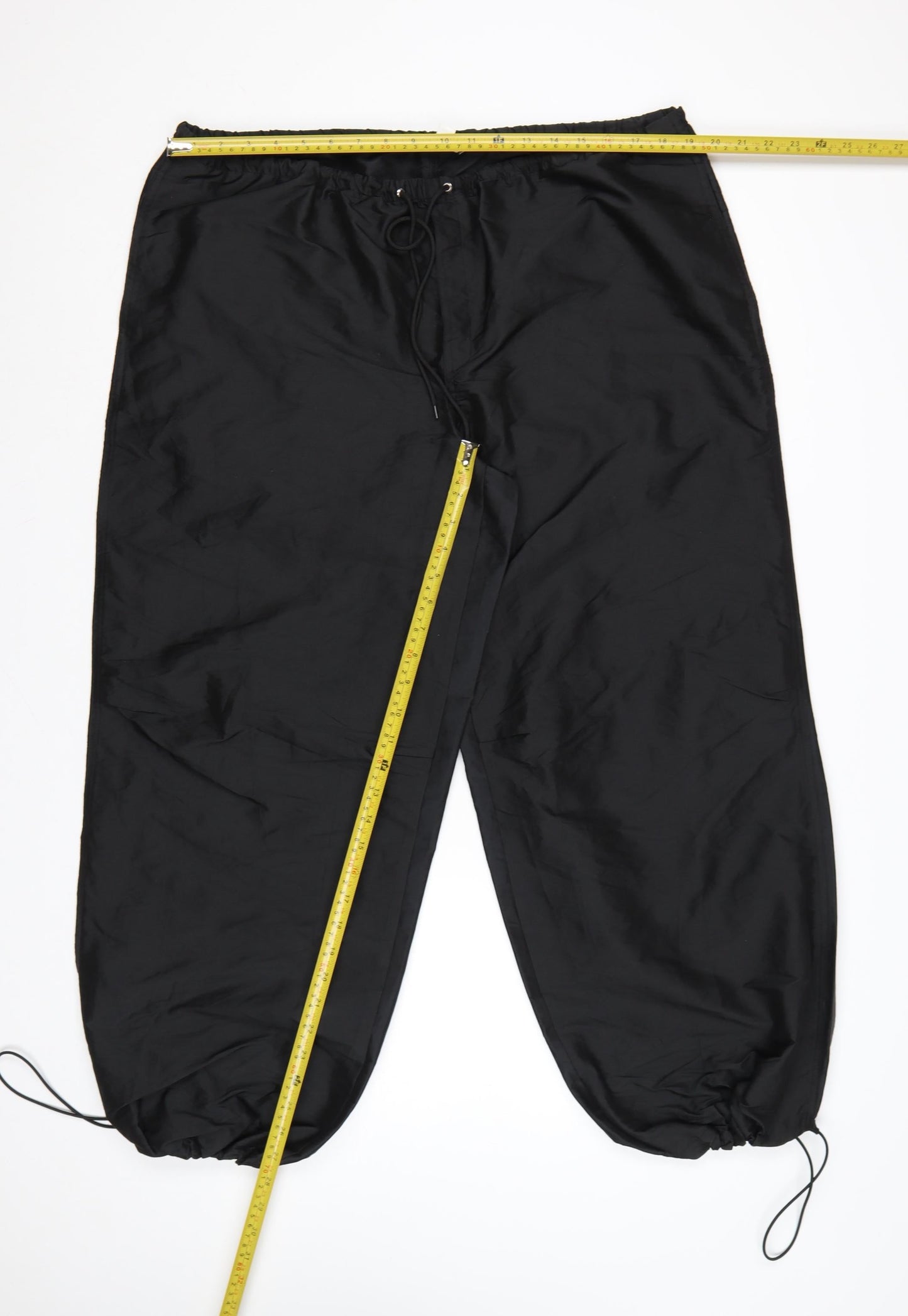 Topshop Women Black M Jogger Trousers with Elastic Waist and Drawstring