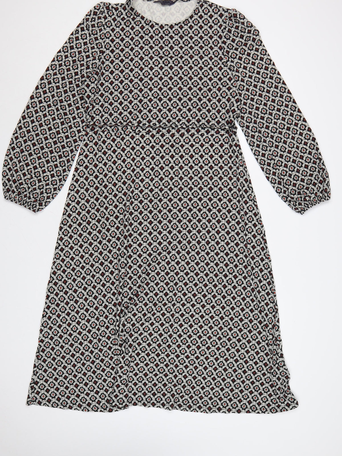 Marks & Spencer Women's Multicoloured Size 14 A-Line Midi Dress