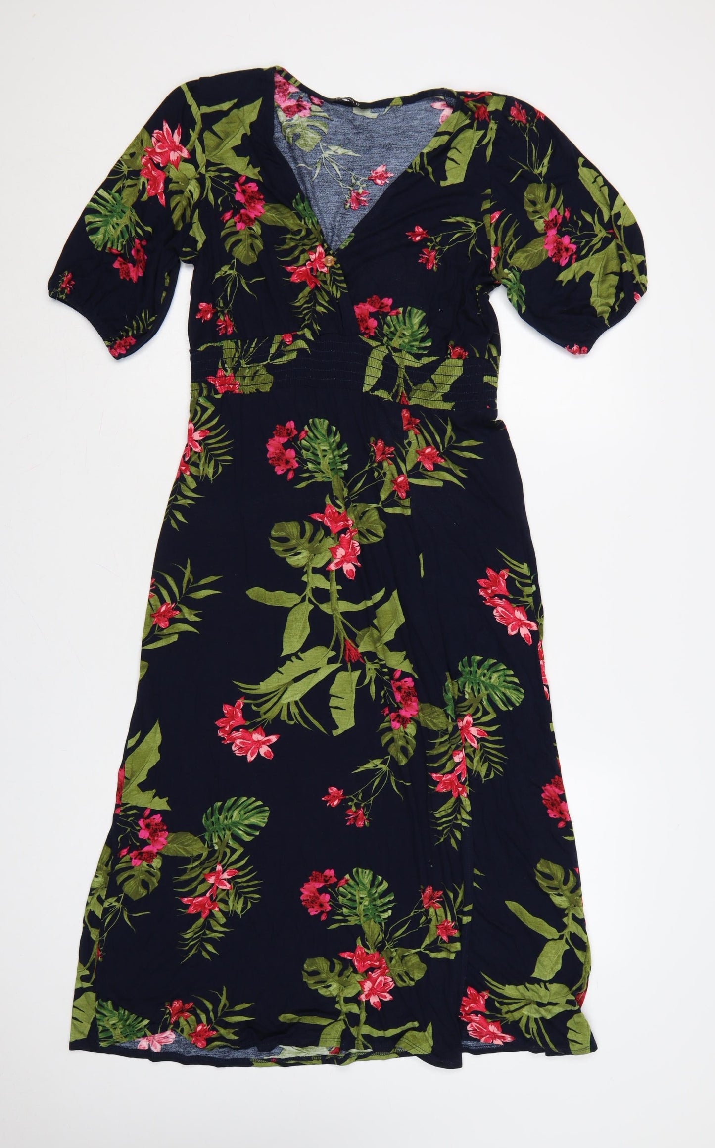 Roman Women’s Multicoloured Floral Midi Fit & Flare Dress Size 12