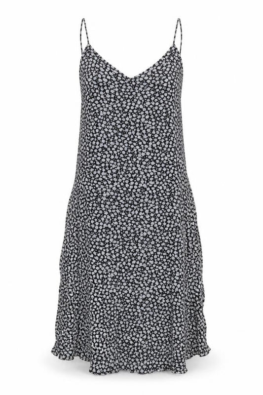 Motel Women's Black Floral Midi Slip Dress Size M