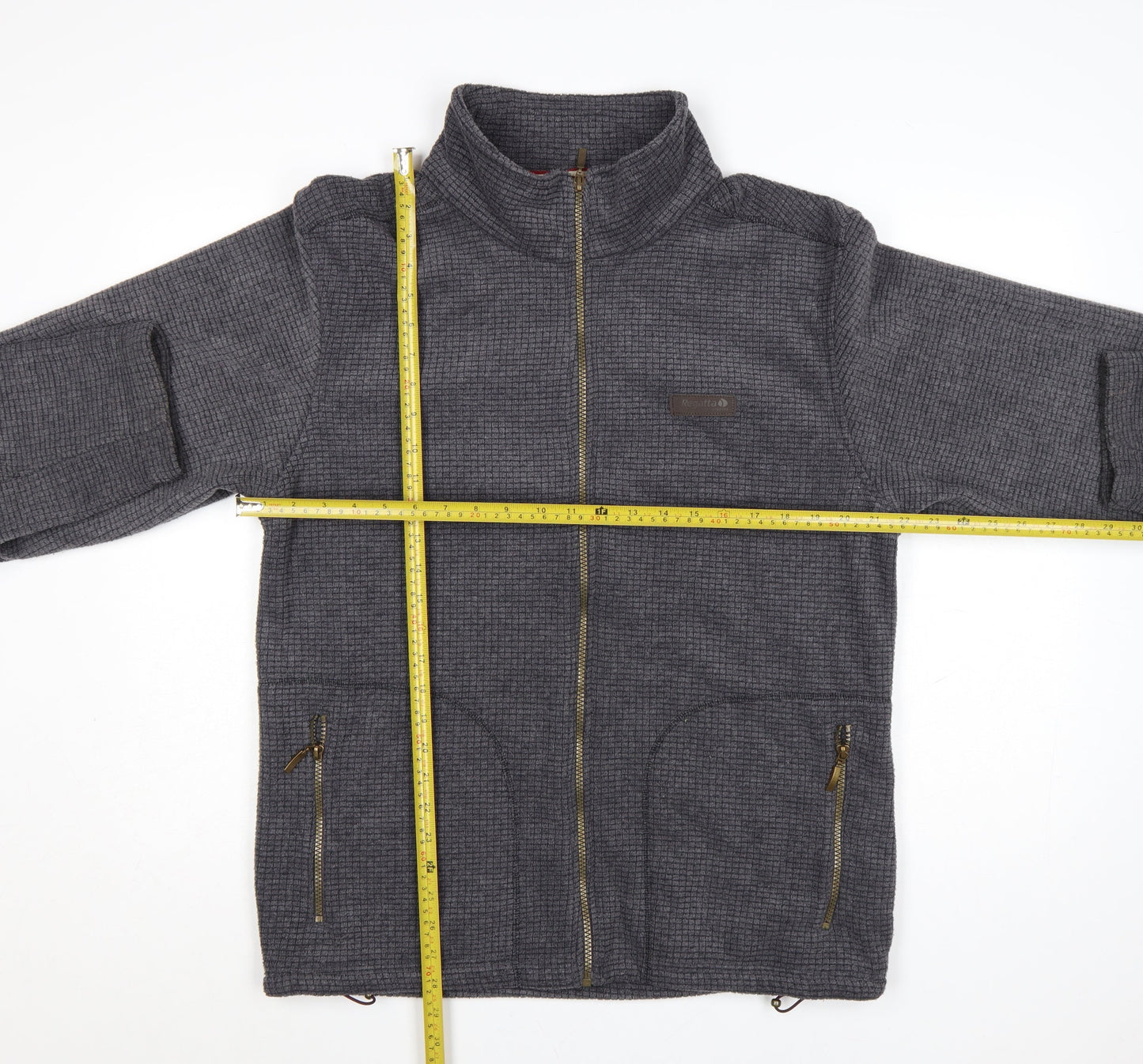 Regatta Mens Grey Full Zip Fleece Outdoor Jacket Size L