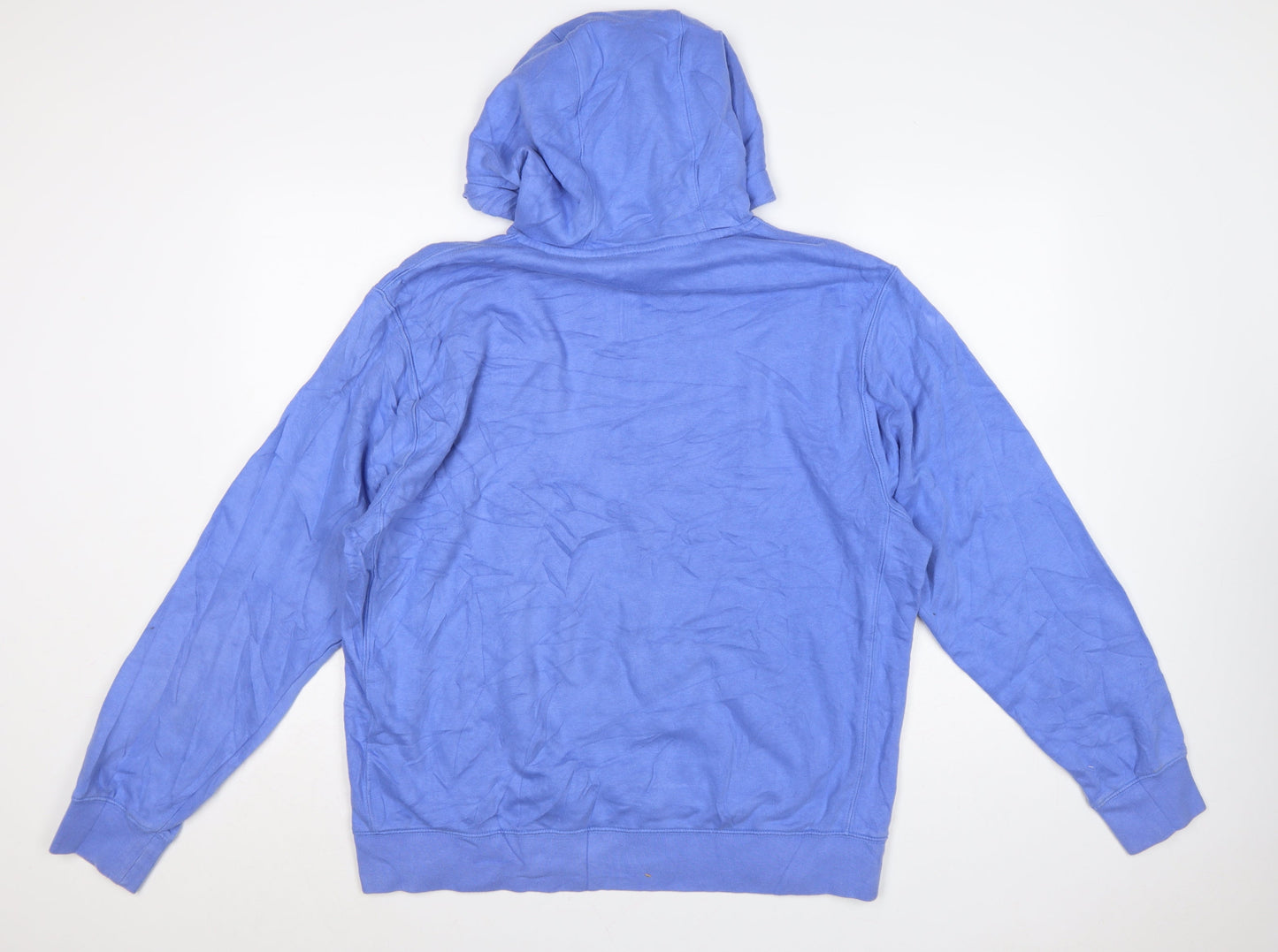 Nike Men's Blue L Pullover Hoodie Fleece Sportswear