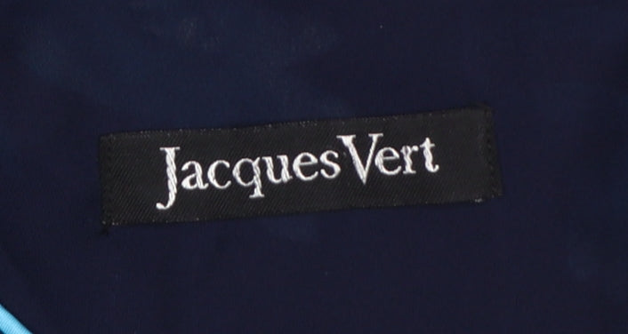 Jacques Vert Women’s Blue Floral Silk Tunic Blouse Size 16