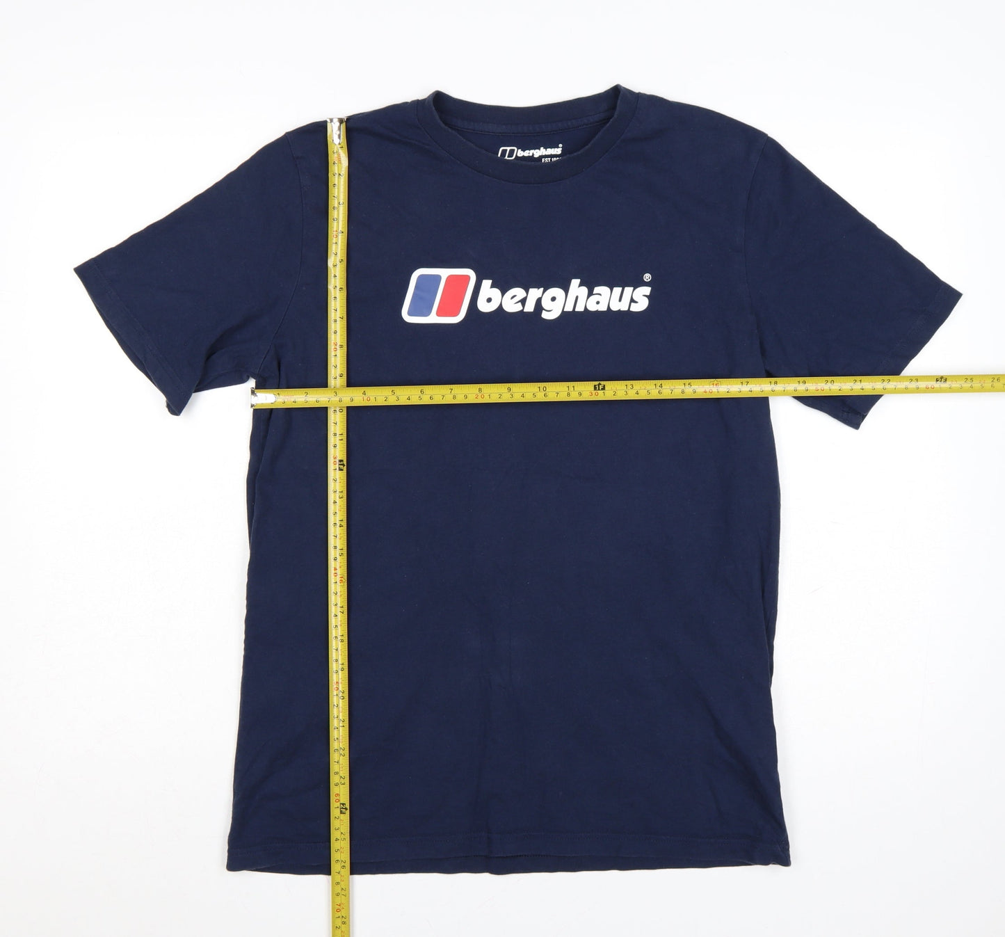 Berghaus Men's Blue Organic Cotton Logo T-Shirt Size M