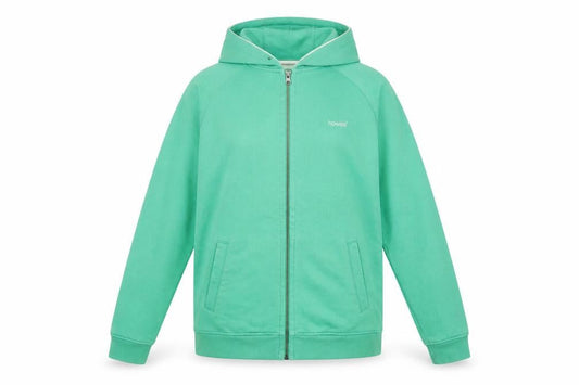 Howies Womens Green Full Zip Hoodie Size 10 Cotton Casual