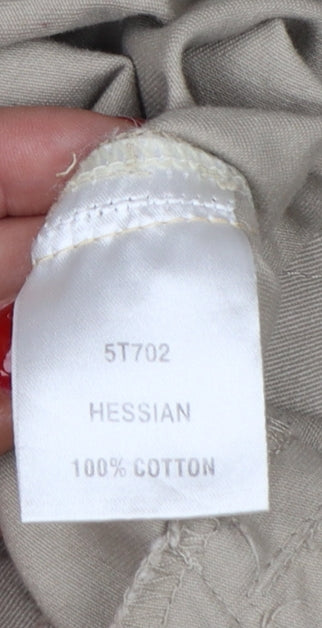 Cotton Traders Womens Beige Size 18 Classic Mid-Length Jacket