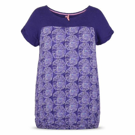White Stuff Women's Purple Geometric Shift Dress Size 16