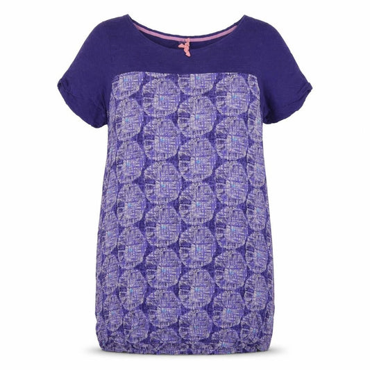 White Stuff Women's Purple Geometric Shift Dress Size 16