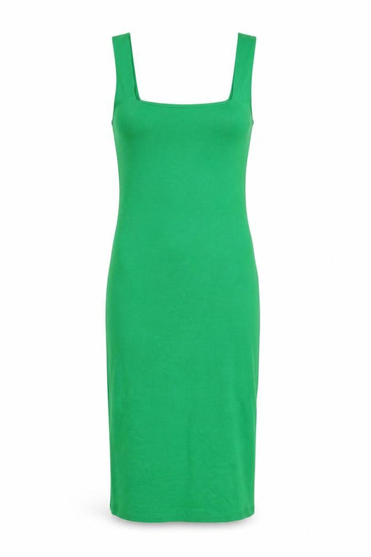 Zara Women Green Size 12 Bodycon Midi Sleeveless Dress