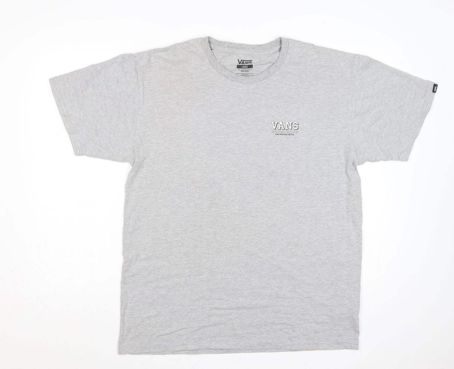 Vans Men's Grey Classic Fit Graphic T-Shirt Large
