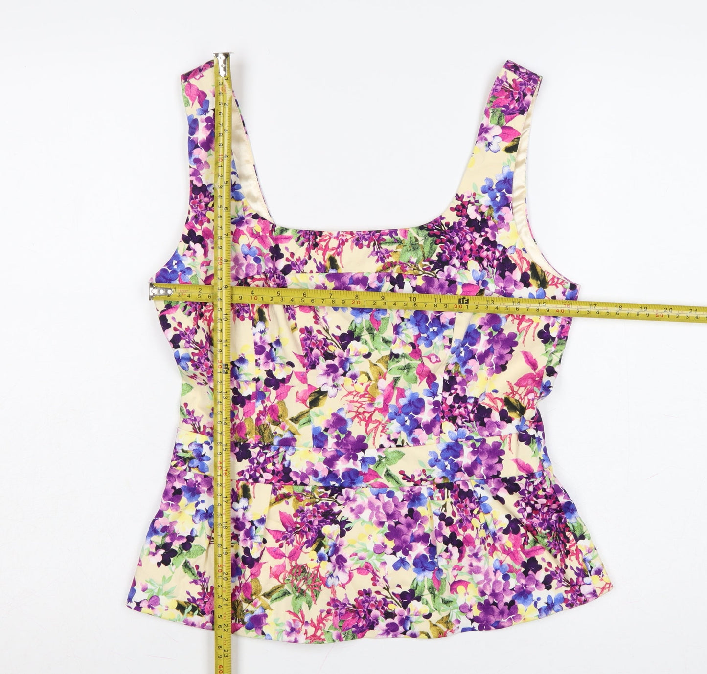 Oasis Women’s Multicoloured Floral Camisole Top Size 12