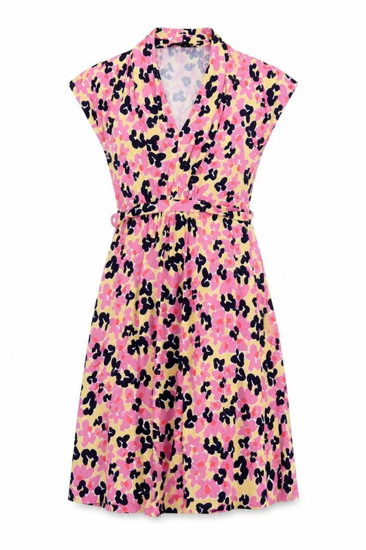 French Connection Women's Multicoloured Wrap Dress Size 6