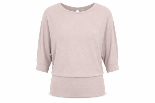 Next Women's Beige Relaxed Fit 3/4 Sleeve Jumper Size 10