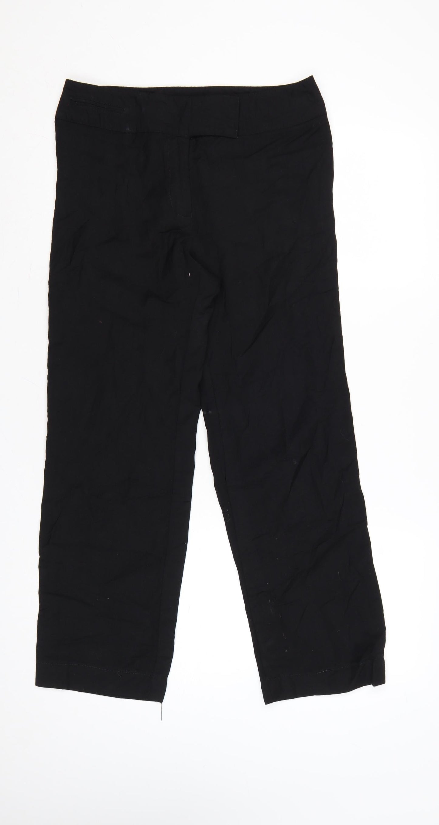 Linea Women’s Black Wool Cropped Trousers Size 10