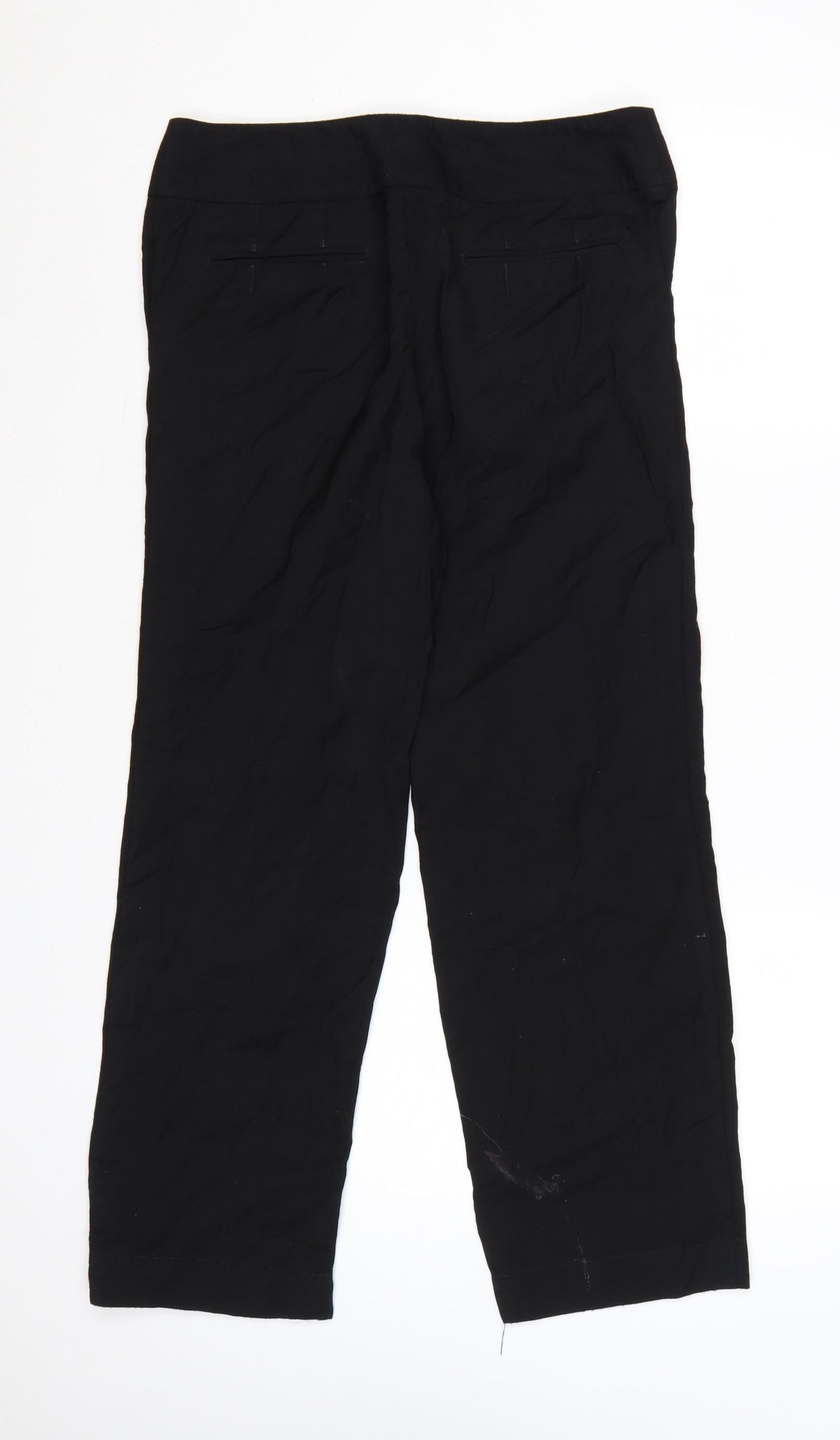 Linea Women’s Black Wool Cropped Trousers Size 10