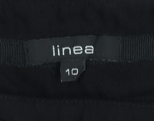 Linea Women’s Black Wool Cropped Trousers Size 10