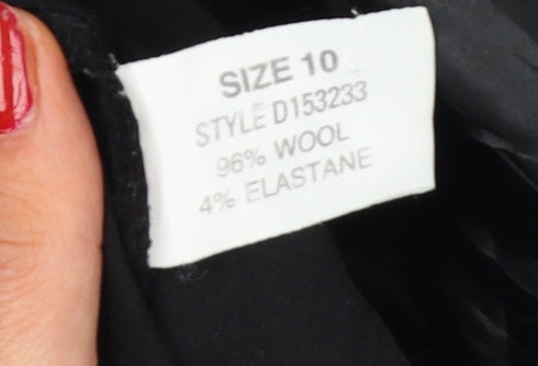 Linea Women’s Black Wool Cropped Trousers Size 10