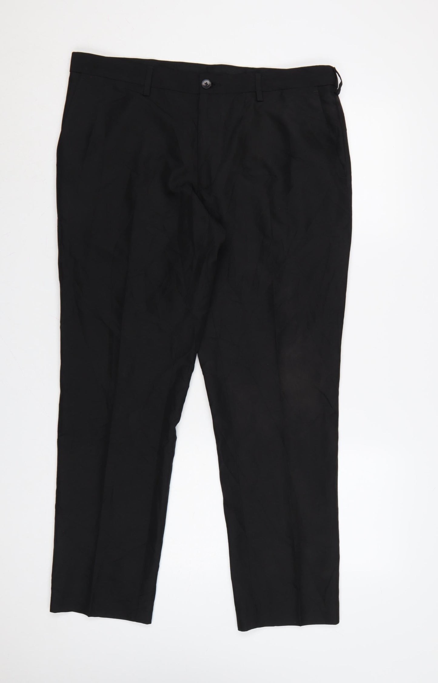 Marks and Spencer Men's Black Slim Fit Dress Pants 36S