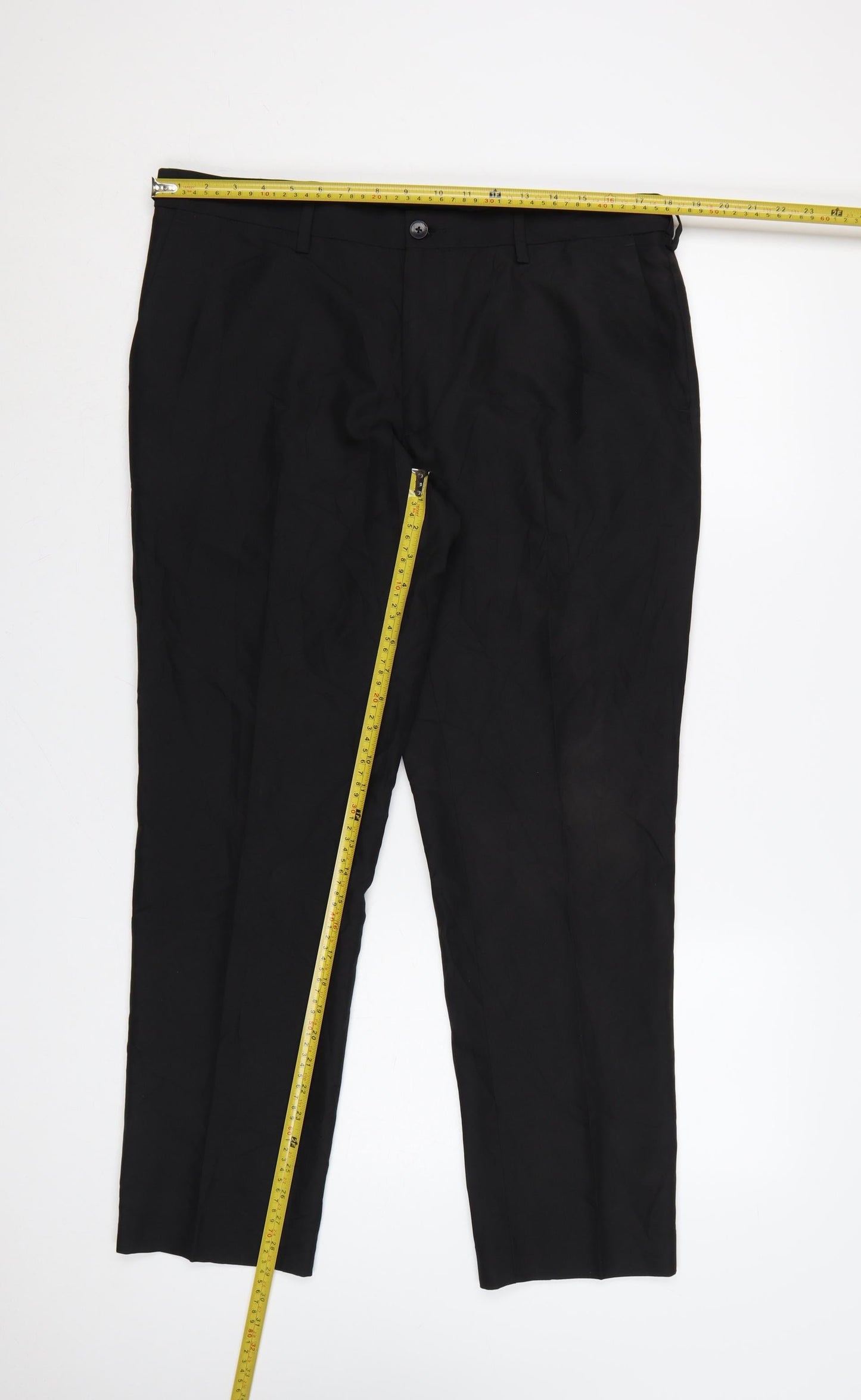 Marks and Spencer Men's Black Slim Fit Dress Pants 36S