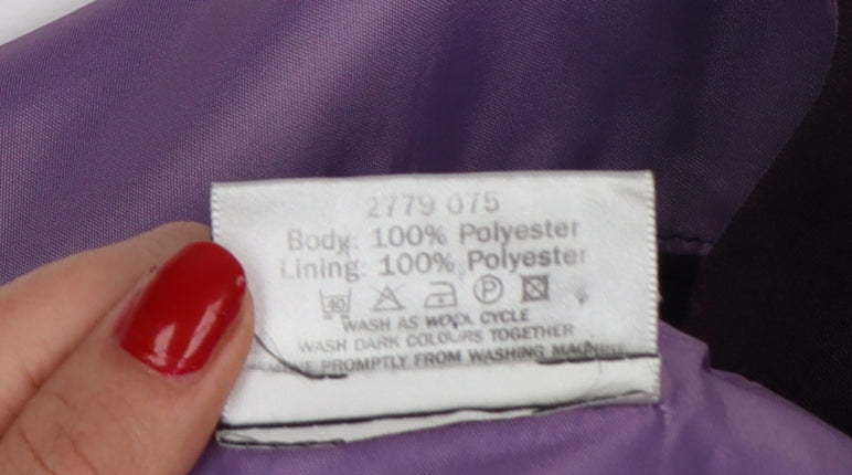 Sara Woman Purple Sheath Dress Women Size 14 Sleeveless Lined Workwear