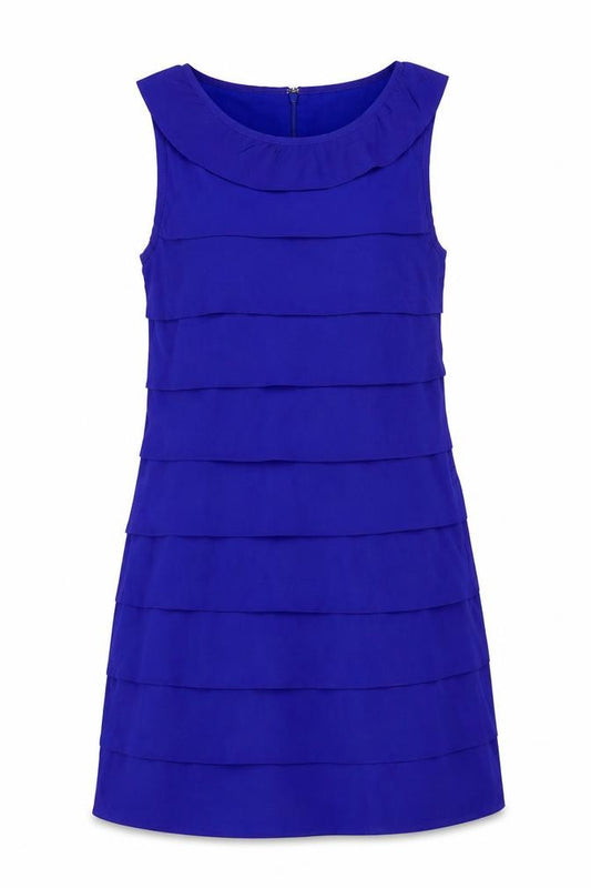 New Look Women Blue Size 14 Sleeveless Shift Dress
