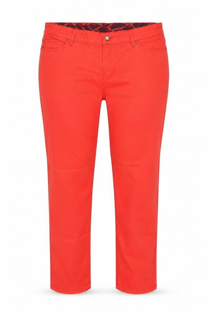 Armand Ventilo Women Red Straight Jeans Size 16 Cotton