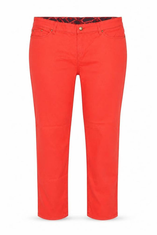 Armand Ventilo Women Red Straight Jeans Size 16 Cotton