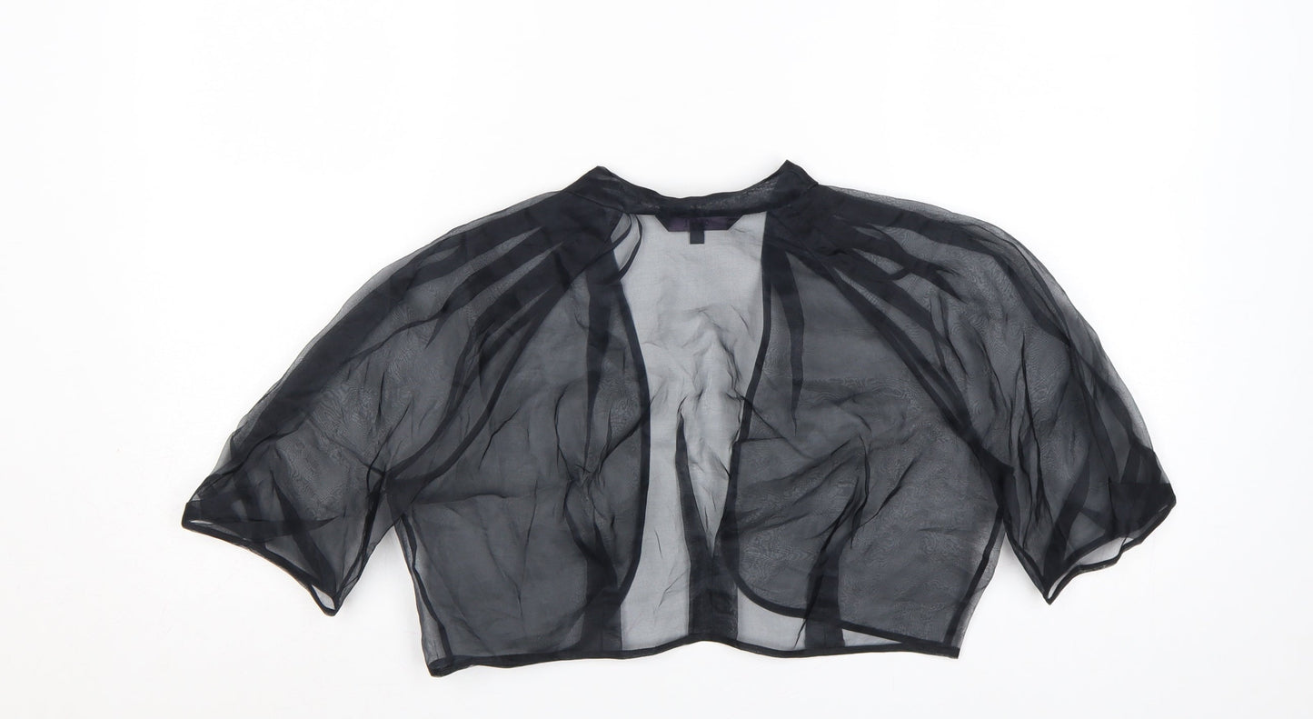 Coast Women's Black Sheer Kimono Blouse Size L