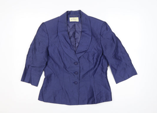 Prewornwholesale purple cropped slim fit active T-shirt with short sleeves and a high neckline.