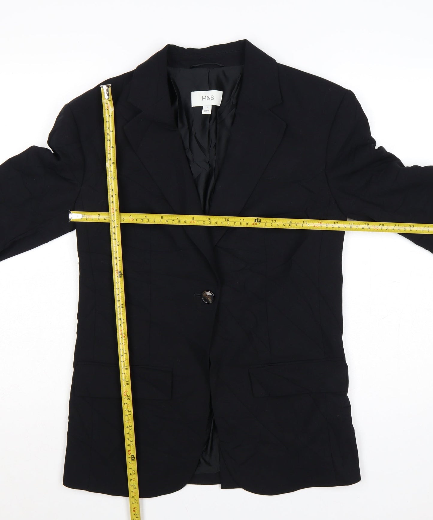 Marks and Spencer Women's Black Size 6 Classic Tailored Blazer