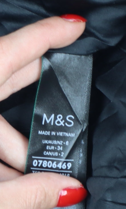 Marks and Spencer Women's Black Size 6 Classic Tailored Blazer