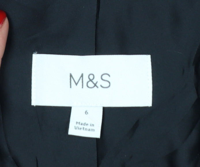 Marks and Spencer Women's Black Size 6 Classic Tailored Blazer