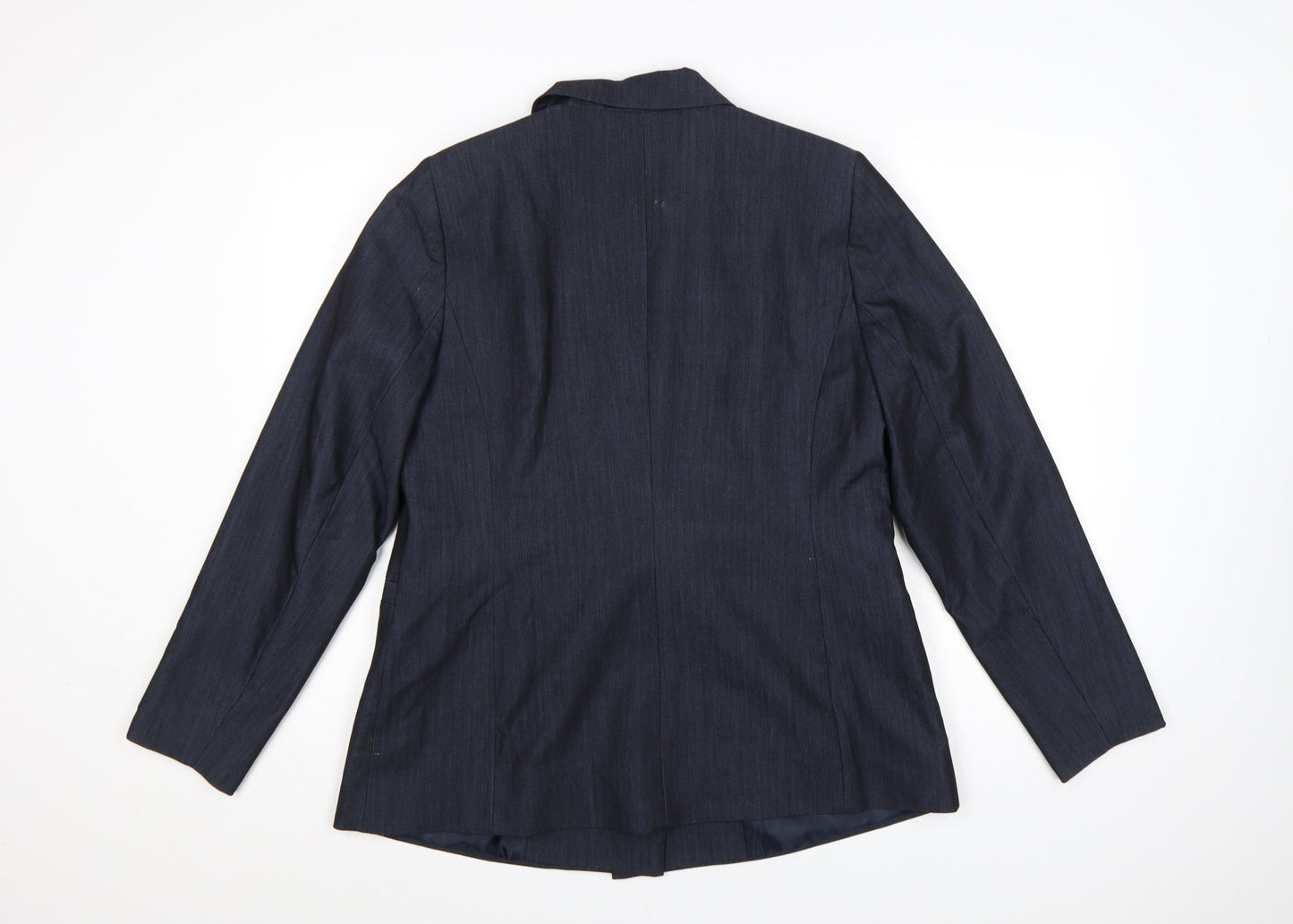 V by Very Women's Navy Double-Breasted Blazer Jacket UK 16