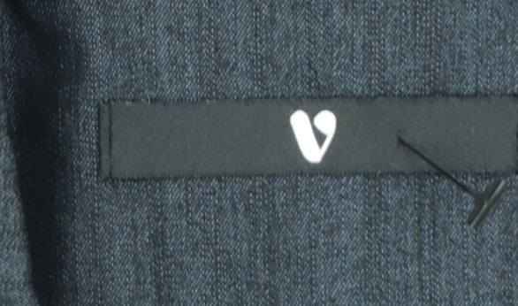 V by Very Women's Navy Double-Breasted Blazer Jacket UK 16