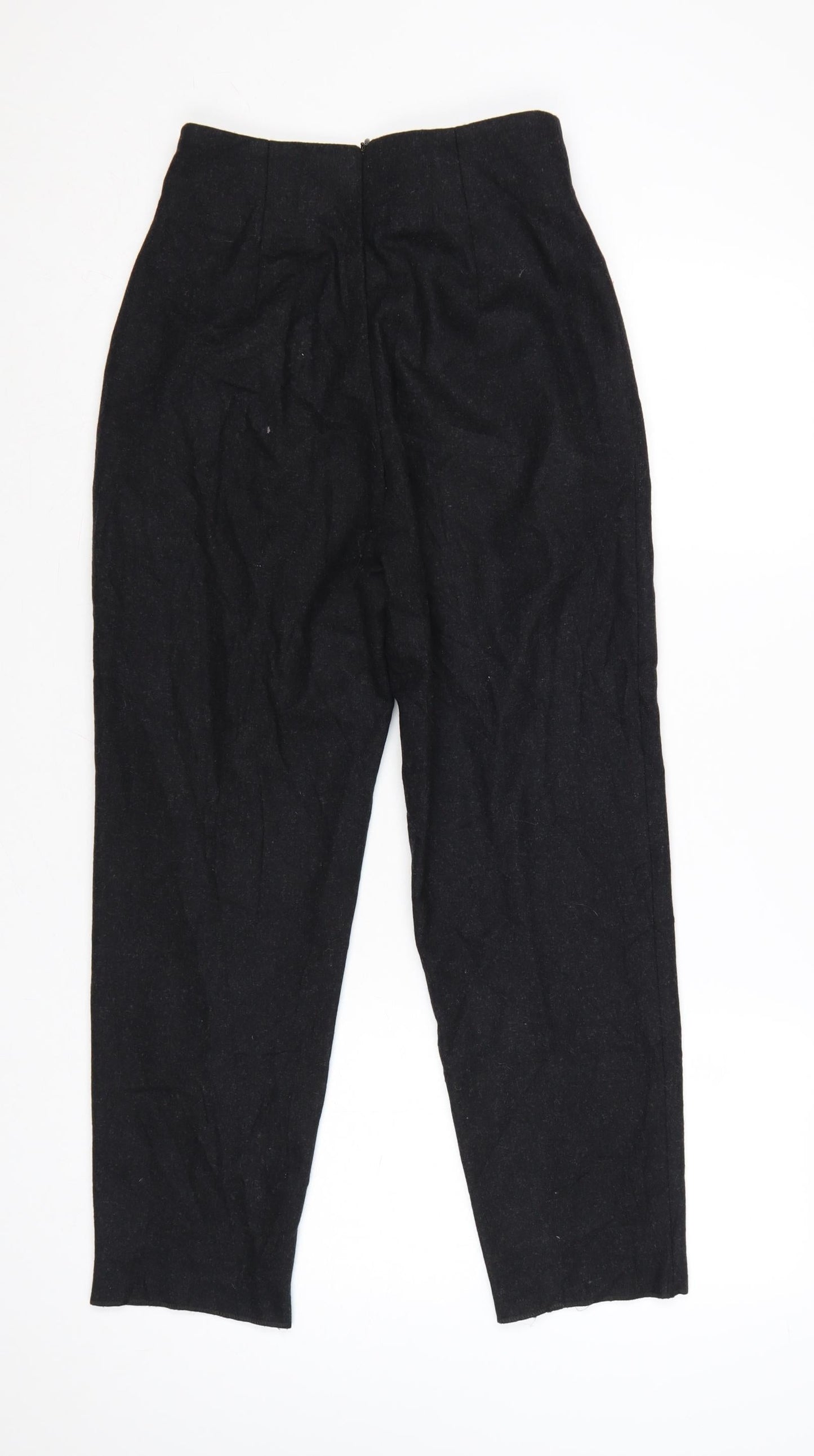 Dolce & Gabbana Womens Black Wool Blend Cropped Trousers Size 14
