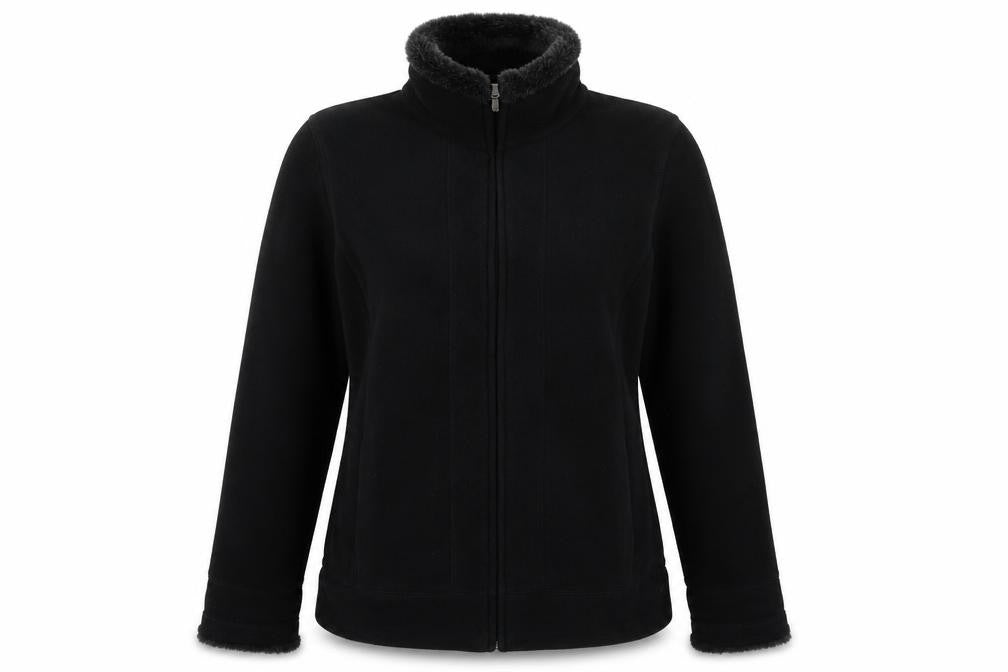 Maine New England Women's Black Fleece Jacket Size 10