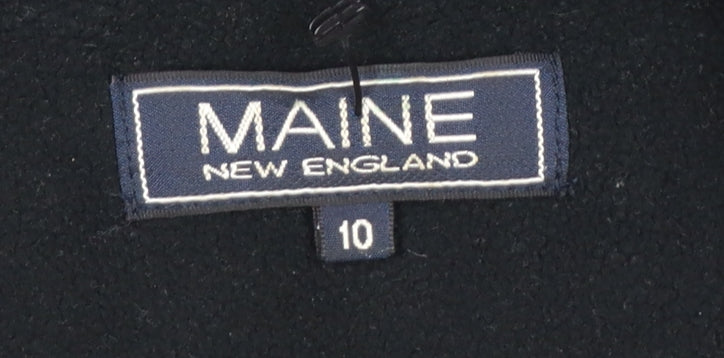 Maine New England Women's Black Fleece Jacket Size 10
