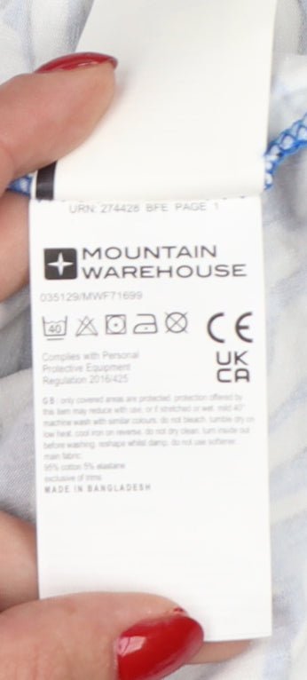 Mountain Warehouse Women’s Blue Wrap Jersey Dress UK 18 Summer UV Protective