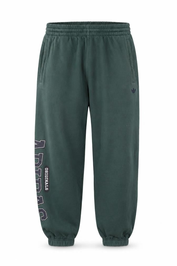 adidas Men’s Green L Originals Logo Cuffed Jogger Trousers