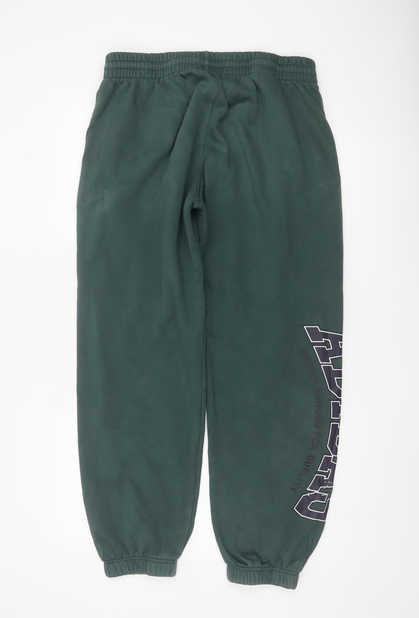 adidas Men’s Green L Originals Logo Cuffed Jogger Trousers