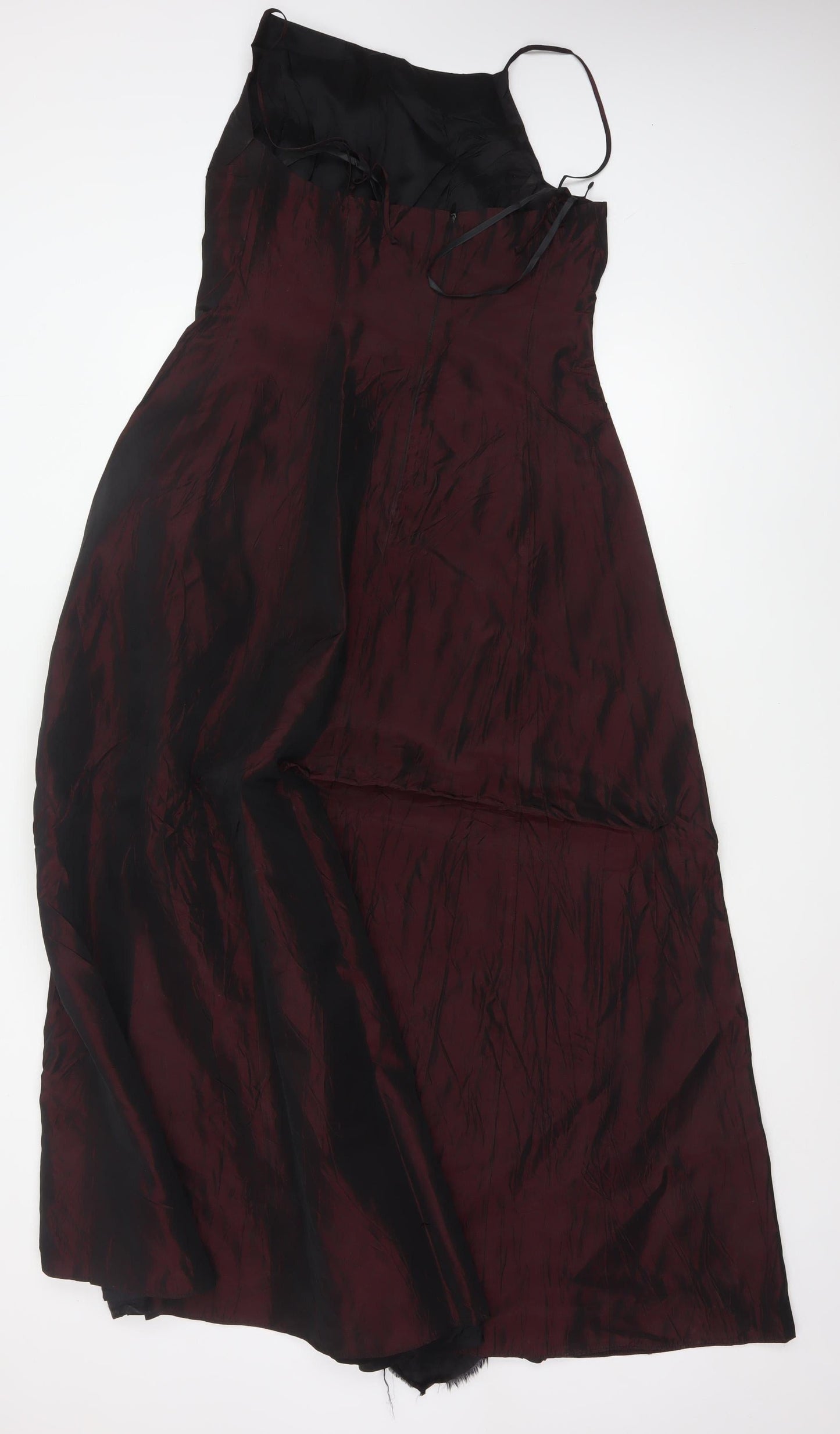BHS Women Red Size 12 A-Line Long Strappy Formal Evening Dress