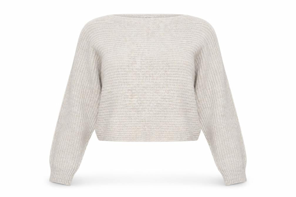 Tu Women’s Beige Size 10 Knit Round Neck Raglan Sleeve Jumper