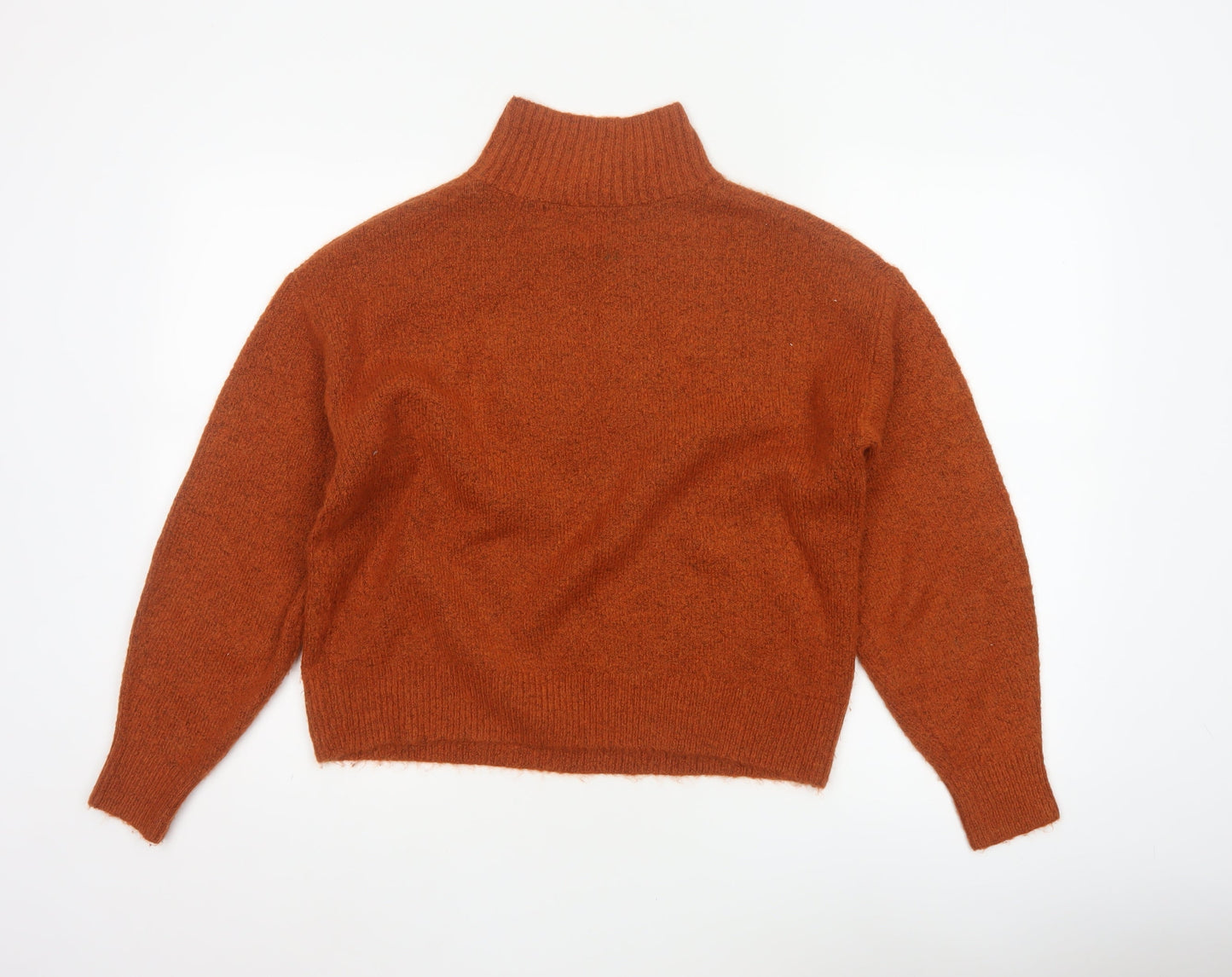 George Women’s Rust Orange M Roll Neck Knit Pullover Jumper